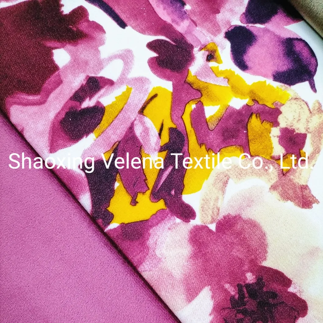 Polyester Holland Jaguar Velvet Fabric New Design Printing Upholstery Sofa Fabric