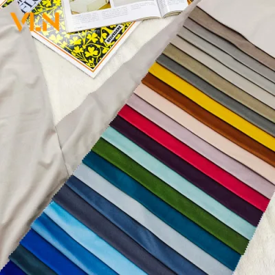 New Arrival 100%Polyester DTY Holland Velvet Plain Dyed Home Textile Furniture Upholstery Sofa Curtain Fabric